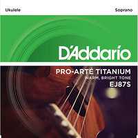 达达里奥（D'Addario）EJ87S钛纤维高音尤克里里Ukulele琴弦套弦美产21寸专用