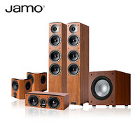 尊宝（JAMO）C607+C6SUR+C6CEN+J10音响 音箱 5.1声道木质无源家庭影院 （暗苹果色）