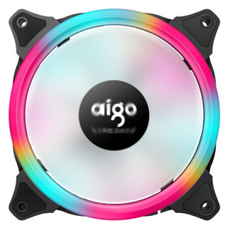 aigo 爱国者 极光彩虹 机箱风扇 140mm 单色光 *3件