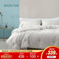 大朴（DAPU）被芯 加厚保暖冬被 纯棉冬季被子 大双人被褥 青春系列 冰川灰 220*240cm