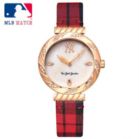 美职棒（MLB）2019新款手表女 潮流时尚贝母镶钻小表盘女士腕表MLB-SD030-2