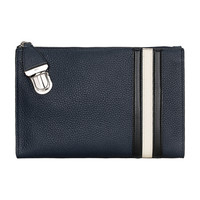 BALLY 巴利 男士墨蓝色皮质手拿包 STEIN TSP 07 6222677