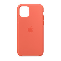 苹果 Apple iPhone 11 Pro 原装硅胶保护壳 - 柑橘色 (橙色)