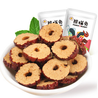 熊猫兔 红枣干片 新疆红枣切片酥脆枣片可泡茶200g/袋 *12件