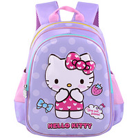 凯蒂猫（Hello Kitty）幼儿园学前班书包女 可爱卡通儿童书包 透气减负宝宝包包110紫色