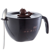 佳佰 饭盒304不锈钢泡面碗 1200ml便当盒双层加厚隔热汤碗饭碗泡面碗 带盖 防烫耐摔隔热J1002 送不锈钢勺子