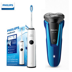PHILIPS 飞利浦 HX3226/51&S1050/02 电动牙刷&电动剃须刀套装 