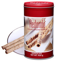 印度尼西亚进口 Redondo 瑞丹多 威化 卷心酥 巧克力味 400g