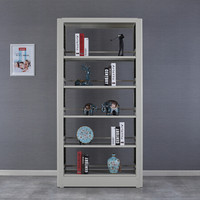 洛克菲勒  图书馆书架 双面钢制书架主架2000*900*450