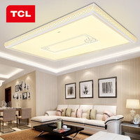 TCL客厅灯LED吸顶灯景云72W无极调光时尚轻奢会议厅展厅办公室灯具灯饰遥控调光调色长方形970*650*70mm