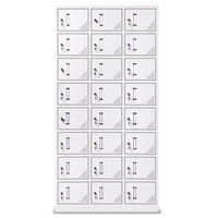 欧宝美二十四门铁皮更衣柜员工储物柜机存包柜0.7MM加厚款