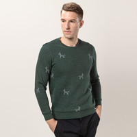 海之宁 青中年男士保暖内衣套装秋冬季加绒加厚款秋衣秋裤可以外穿打底棉毛衫宽松 8008墨绿 XXXL码