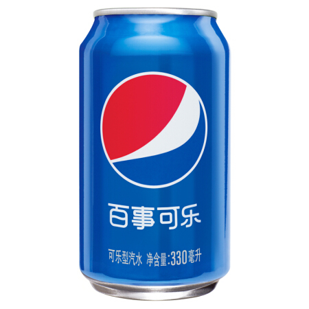 可乐 Pepsi 汽水 碳酸饮料 330ml*24听  新老包装随机发货