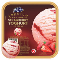  MUCHMOORE 玛琪摩尔 新西兰进口97%脱脂草莓酸奶冰淇淋 2L