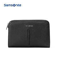 Samsonite/新秀丽春夏新款男士牛皮手包 青年黑色商务手拿包男68B