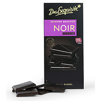 Das Exquisite黑巧克力 78%可可含量 经典Noir巧克力 拒绝添加剂 100g *10件