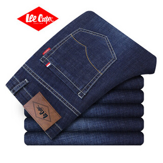 Lee Cooper   牛仔裤男2019男士牛仔裤长裤时尚休闲宽松百搭个性潮流款    JF-3014 深蓝 29