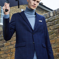 JACK JONES 杰克琼斯 218308502 男士羊毛混纺西装