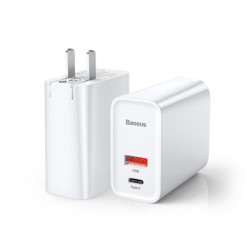 BASEUS 倍思 飞速系列 BS-CH905 30W Type-C+USB 充电器 (QC3.0、PD)