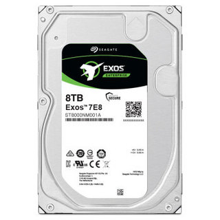 SEAGATE 希捷 银河Exos 7E8系列 3.5英寸企业级硬盘 8TB 256MB ST8000NM001A (7200rpm、CMR)