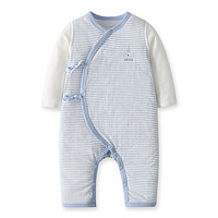 FGB春夏装新生儿婴儿衣服男女宝宝纯棉长袖薄款系带连身衣好孩子