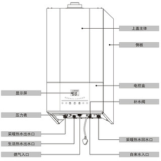 NORITZ 能率 GQH-22A3-FFA 壁挂采暖热水器