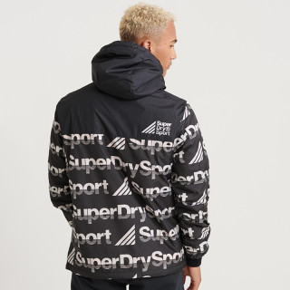 Superdry 极度干燥 运动外套男2019连帽满印LOGO冬装新品潮牌