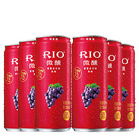 RIO 锐澳 鸡尾酒 预调酒 葡萄味 330ml*6罐 *4件