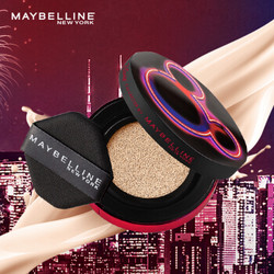 美宝莲（MAYBELLINE）超然无瑕轻垫霜 迪士尼限量版 02自然色 14g（巨遮瑕 轻薄裸妆 滋润保湿 BB霜 ）