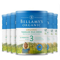 Bellamy's 贝拉米 新款有机婴幼儿配方奶粉 3段 900克*6罐