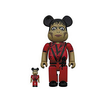 Medicom Toy | Bearbrick | 2 件套收藏模型| 400% 和 * 版本 | 11.02 英寸和 2.76 英寸 Michael Jackson