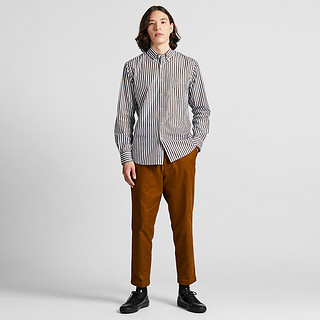 UNIQLO 优衣库 421177 男士优质长绒棉条纹衬衫