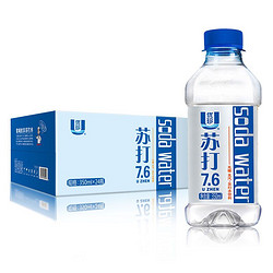 U-Than 优珍 苏打7.6 苏打水饮料 350ml*24瓶