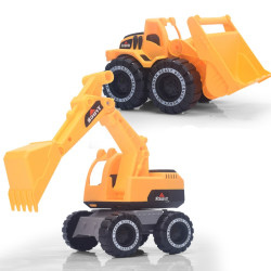 纽奇 儿童惯性玩具车 工程车系列 中号 2辆