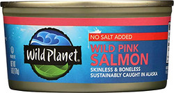 Wild Planet 阿拉斯加粉红三文鱼罐头6盎司