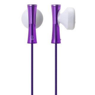 铁三角（Audio-technica） ATH-J100 PL 精巧细小耳塞式耳机 时尚多彩 紫色