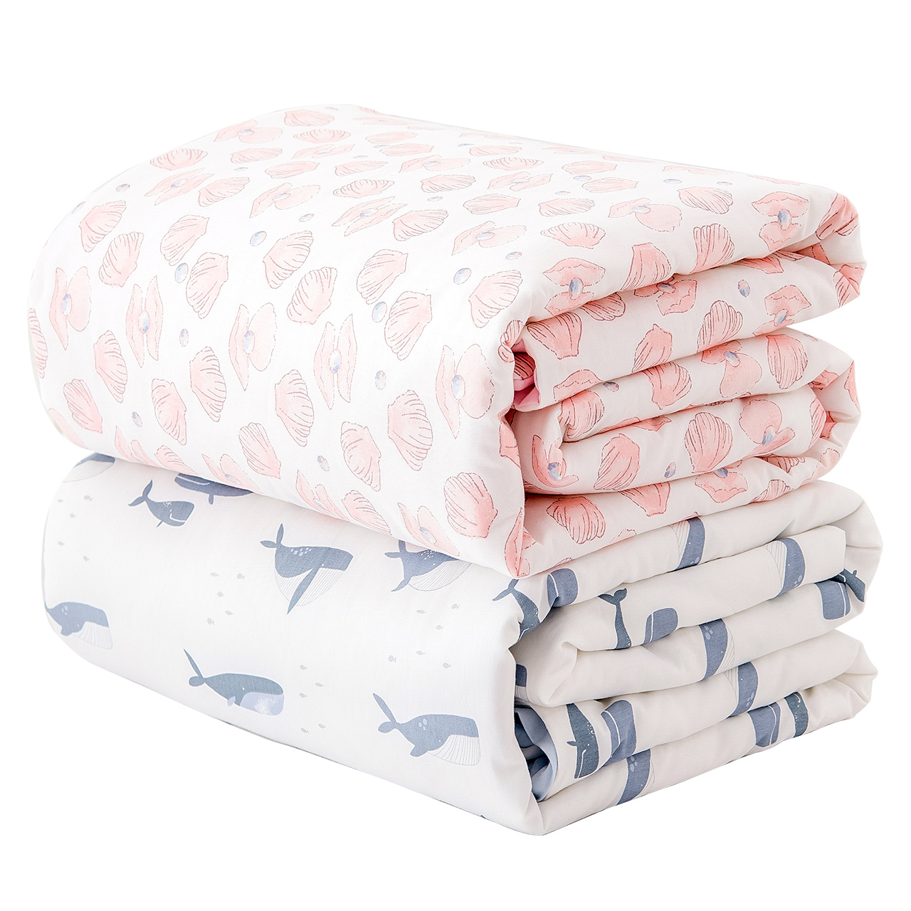 gb好孩子婴儿被子纯棉四季通用被子春秋新生儿婴儿两用被