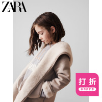 ZARA 新款 童装女童 冬装保暖绒面质感双面夹克外套 04341708811