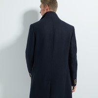 ZARA 05802668401 男士双排扣羊毛大衣