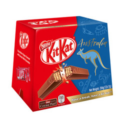 雀巢(Nestle) 进口奇巧kitkat 牛奶巧克力威化饼干 纯可可脂 休闲零食 盒装17g*12条 *2件