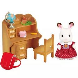 Sylvanian Families 森贝儿家族 兔家族系列 巧克力兔家族 巧克力兔妹妹家具套SYFC22048+凑单品