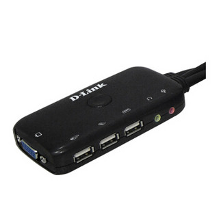 友讯(D-Link)dlink DKVM-72U  接口线机一体式SOHO级 kvm切换器 2口usb