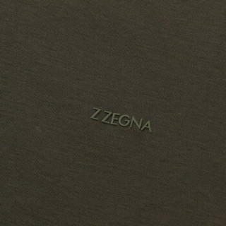 Z ZEGNA 杰尼亚 奢侈品 19春夏新款 男士军绿色棉质短袖POLO衫 VS348 ZZ670 V07 L码