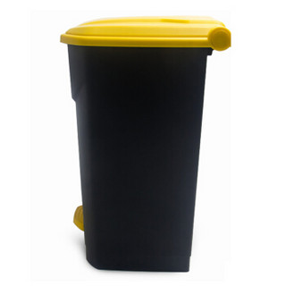 超宝（CHAOBAO） 超宝物业商场商用带盖塑料大号室内室外脚踏式垃圾桶环保桶垃圾箱 68升新款加厚B2-010C