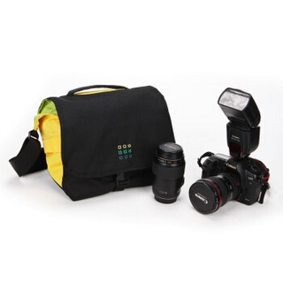 森林绿（Forest Green） ENA-212 防水耐磨抗撕拉休闲摄影包/相机包（黑、黑红、黑黄，三色随机发货）