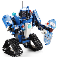 CaDA 咔搭  双变机器人 C51049 遥控消防警察指挥官