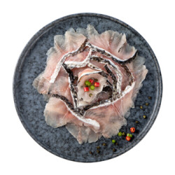 中洋鱼天下 去骨黑鱼片 250g*5份+赠 谷饲安格斯上脑牛排 360g（2片装）
