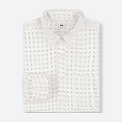 UNIQLO 优衣库 411842 长绒棉印花衬衫