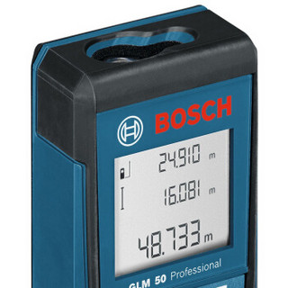 博世(BOSCH)电动工具 GLM50 50米手持红外线激光测距仪 测量仪 量房仪 电子尺 测量工具(0601072200)厂商直发