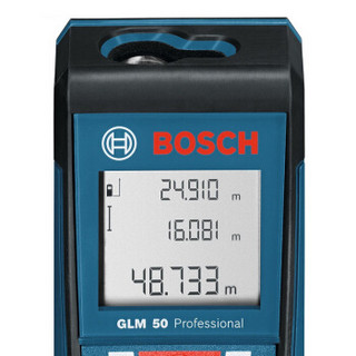 博世(BOSCH)电动工具 GLM50 50米手持红外线激光测距仪 测量仪 量房仪 电子尺 测量工具(0601072200)厂商直发